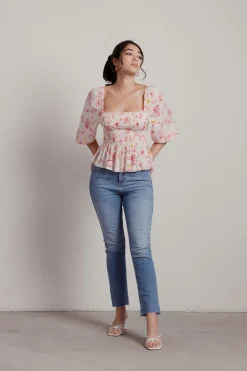 Tobi Cherri Blossom Floral Blouse -