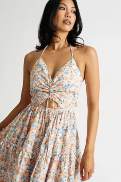 Tobi Christine Floral Skater Mini Dress -