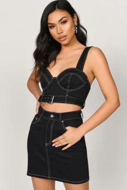 Tobi Ciara Bustier Top - Maroon