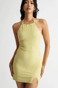 Tobi City Girl Halter Bodycon Mini Dress -