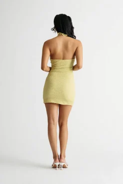 Tobi City Girl Halter Bodycon Mini Dress -