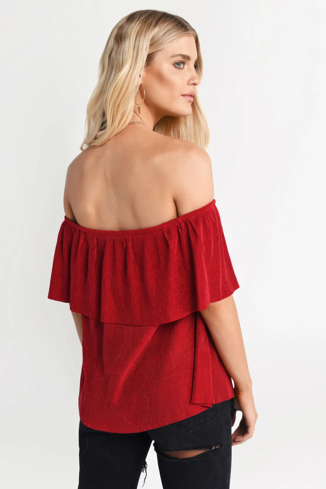 Tobi Claire Off The Shoulder Blouse -