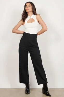 Tobi Clear Cut Crop Top -