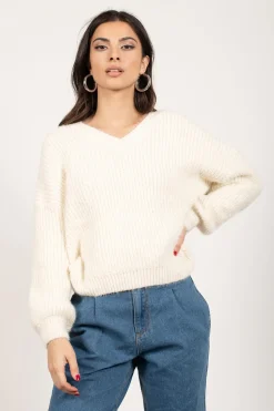 Tobi Cloudy Days V-Neck Sweater -