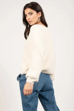 Tobi Cloudy Days V-Neck Sweater -