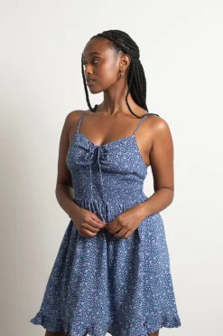 Tobi Cool And Calm Floral Skater Mini Dress -