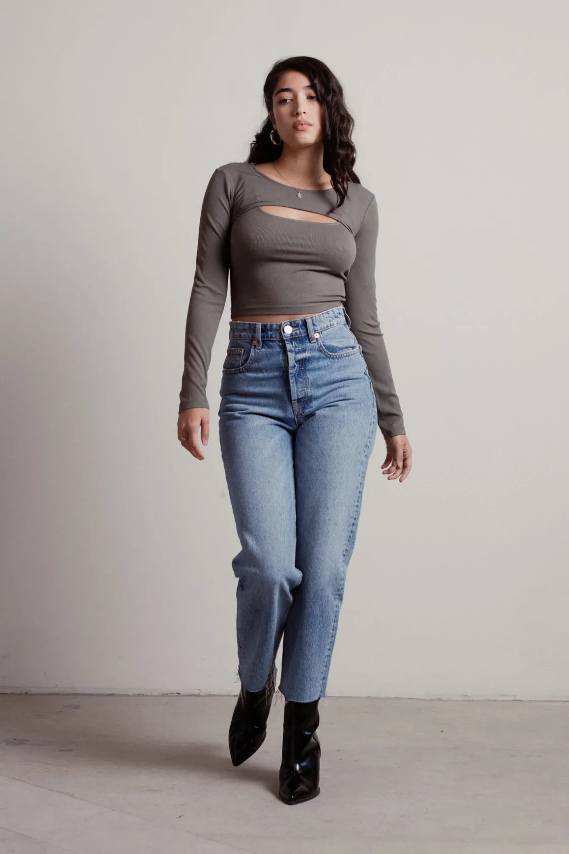 Tobi Cool It Ribbed Tank Top With Shrug Set -