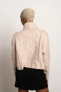 Tobi Corinne Turtleneck Sweater - Charcoal