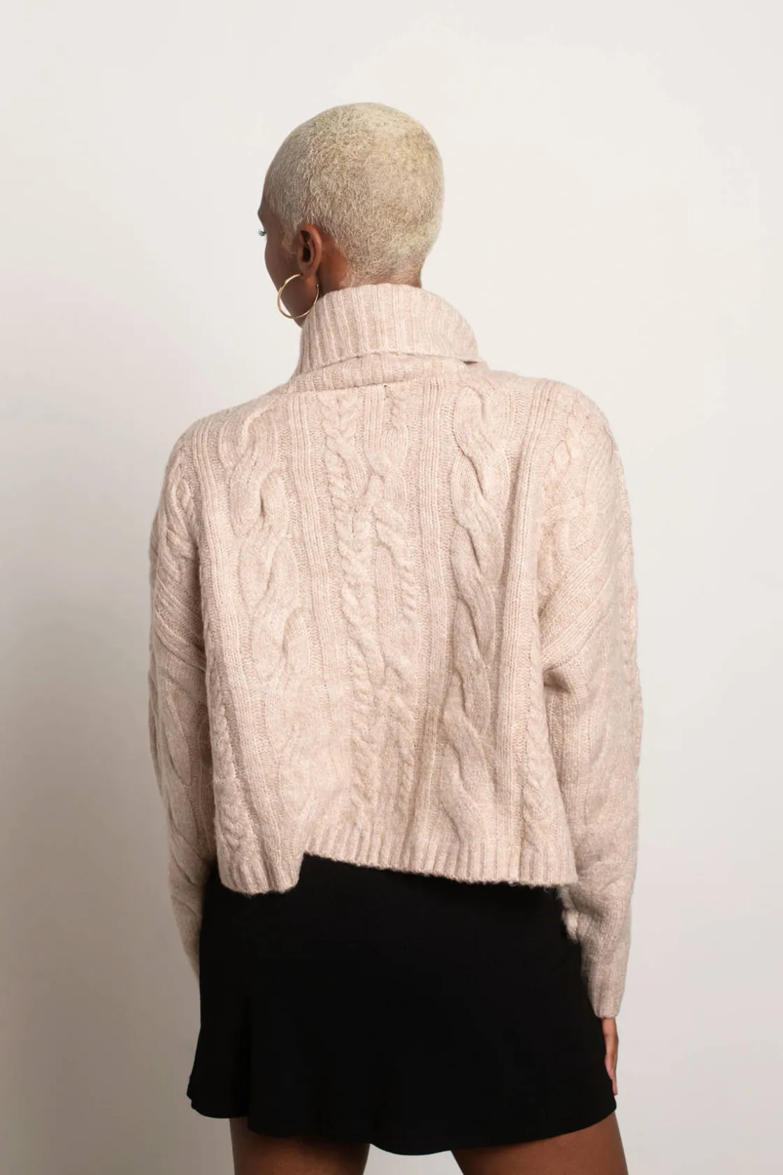 Tobi Corinne Turtleneck Sweater - Charcoal