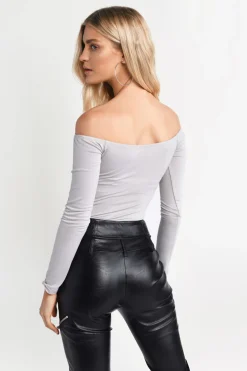 Tobi Cosette Off The Shoulder Bodysuit - Ivory
