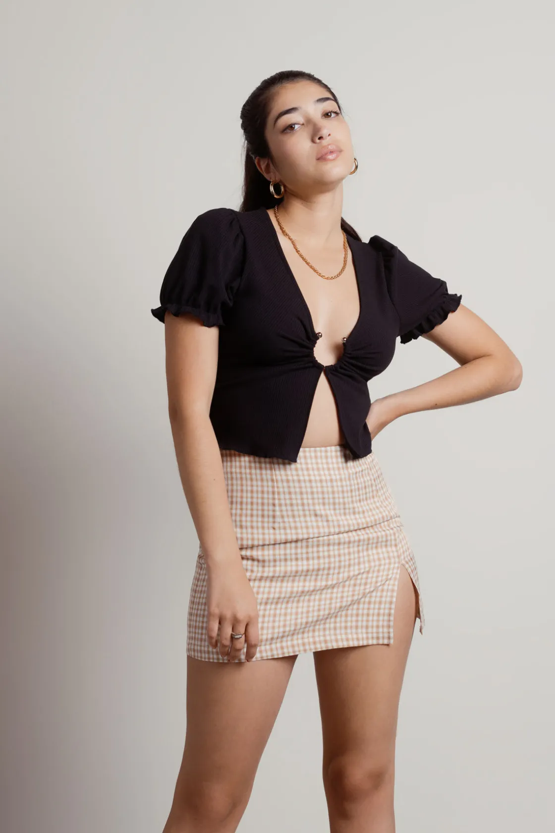 Tobi Cosmos Crop Top - Off White