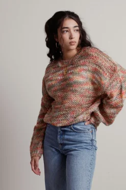 Tobi Cotton Clouds Crew Neck Sweater -