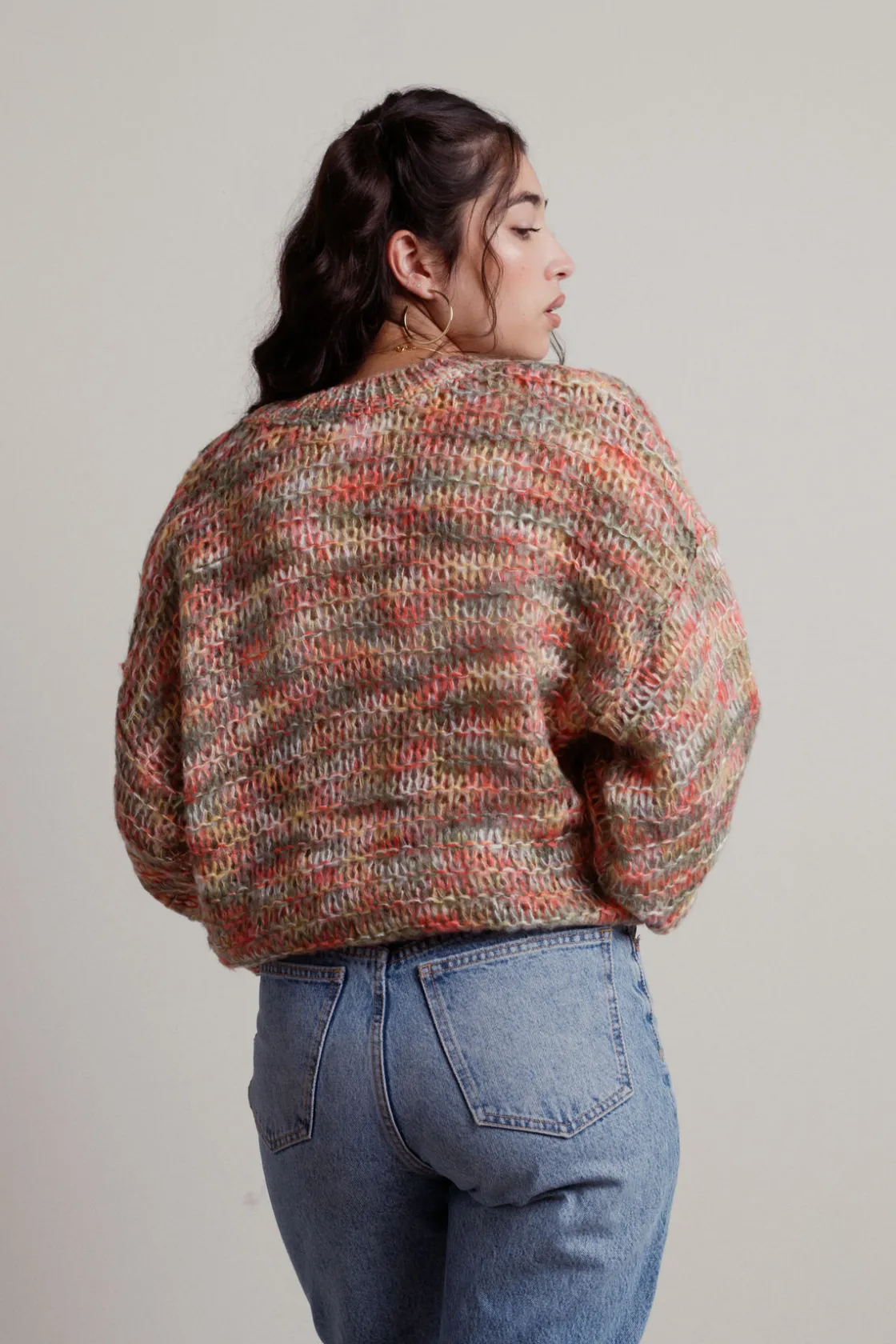 Tobi Cotton Clouds Crew Neck Sweater -