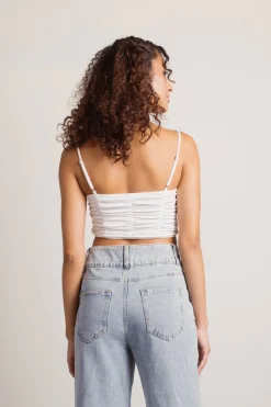 Tobi Countless Memories Crop Top - Ivory