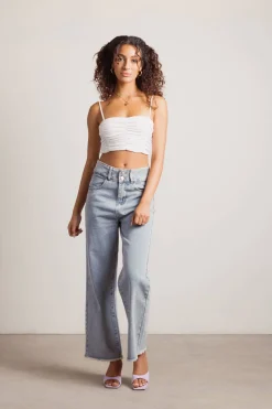 Tobi Countless Memories Crop Top - Ivory