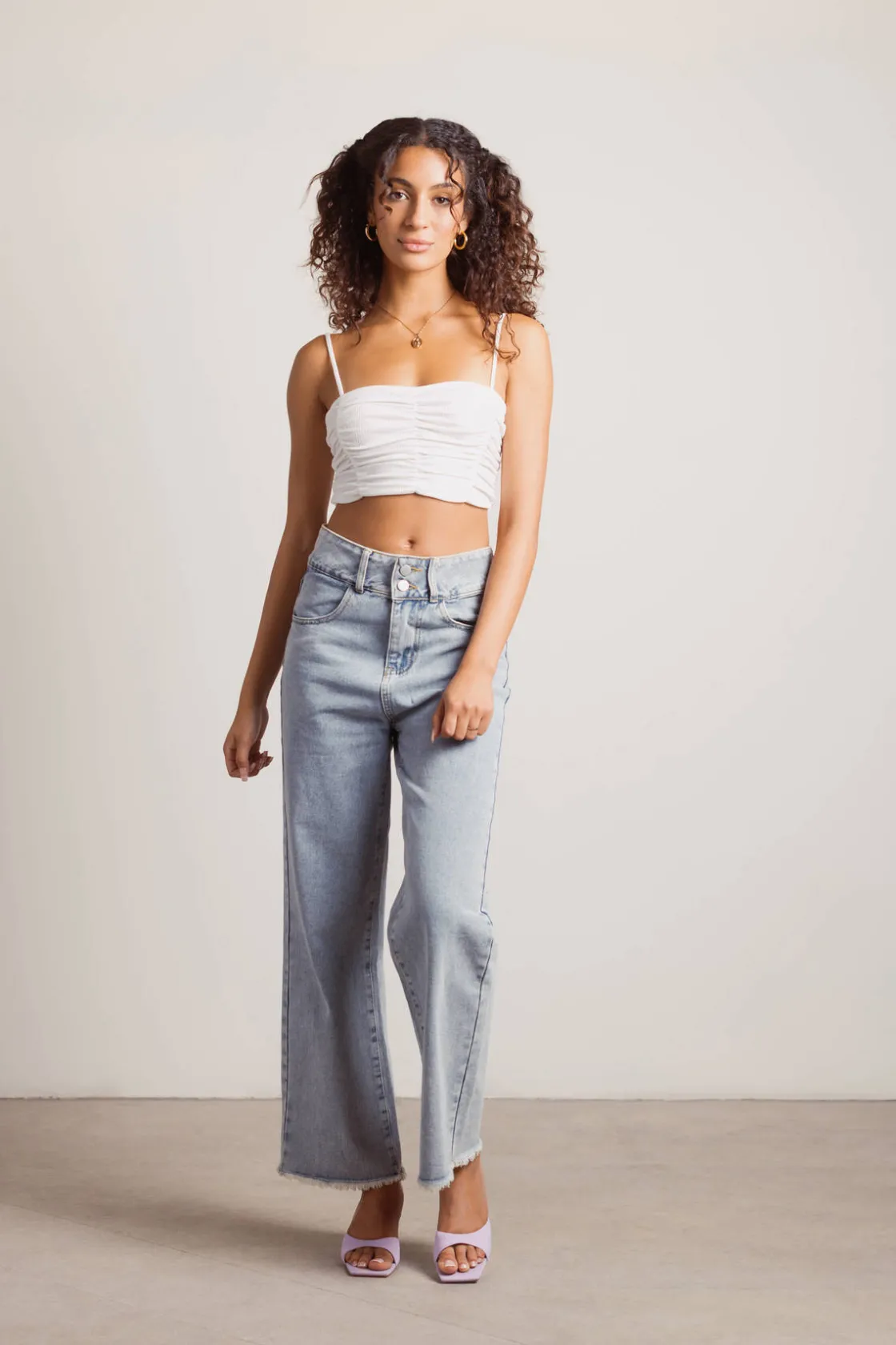 Tobi Countless Memories Crop Top - Ivory