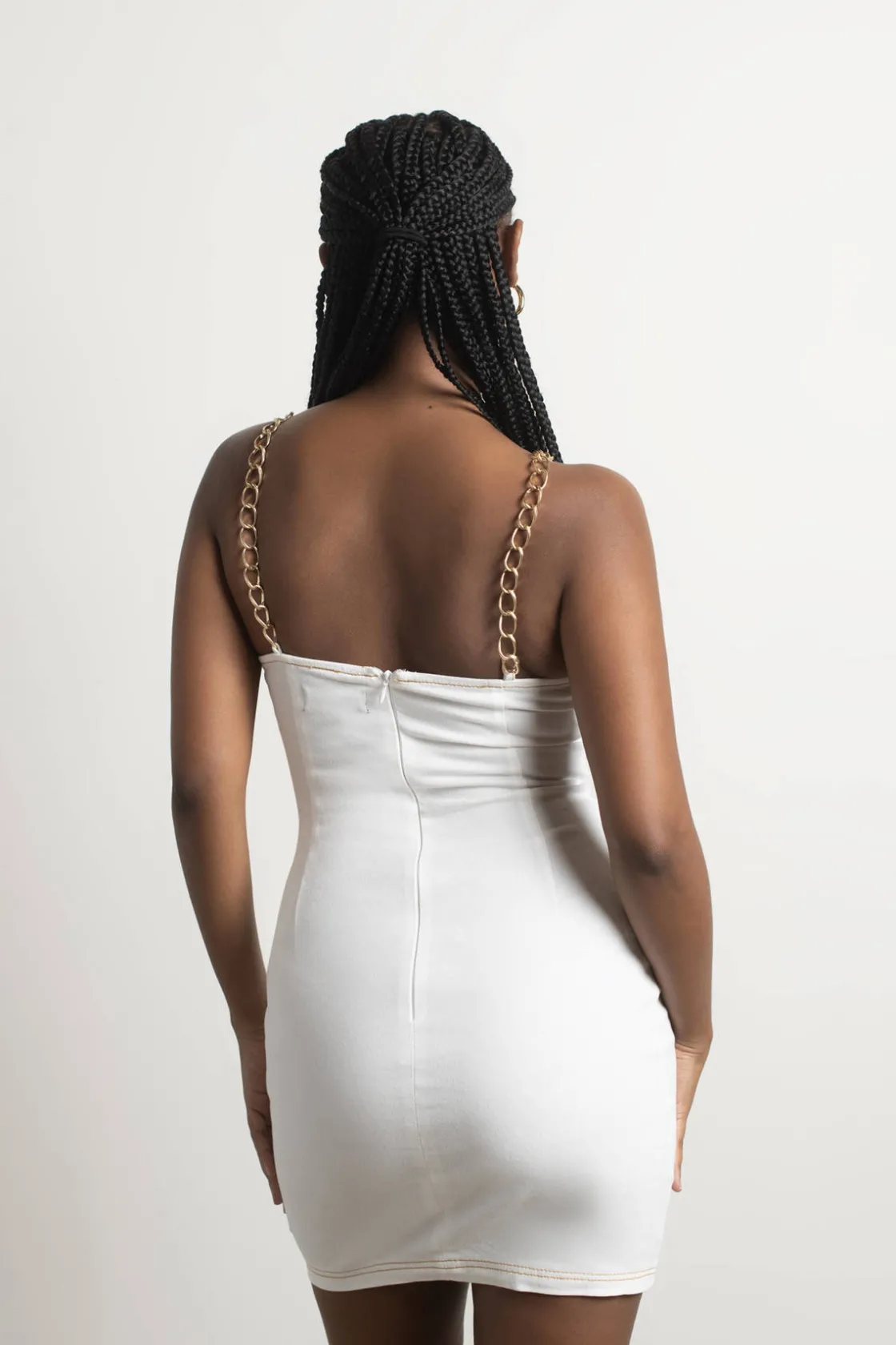 Tobi Courtnie Chain Strap Bodycon Mini Dress -