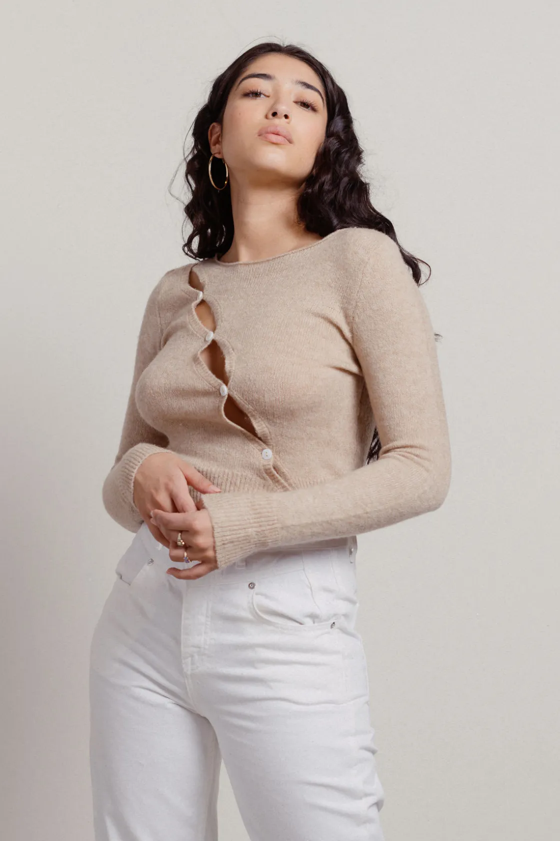 Tobi Cozette Diagonal Sweater -