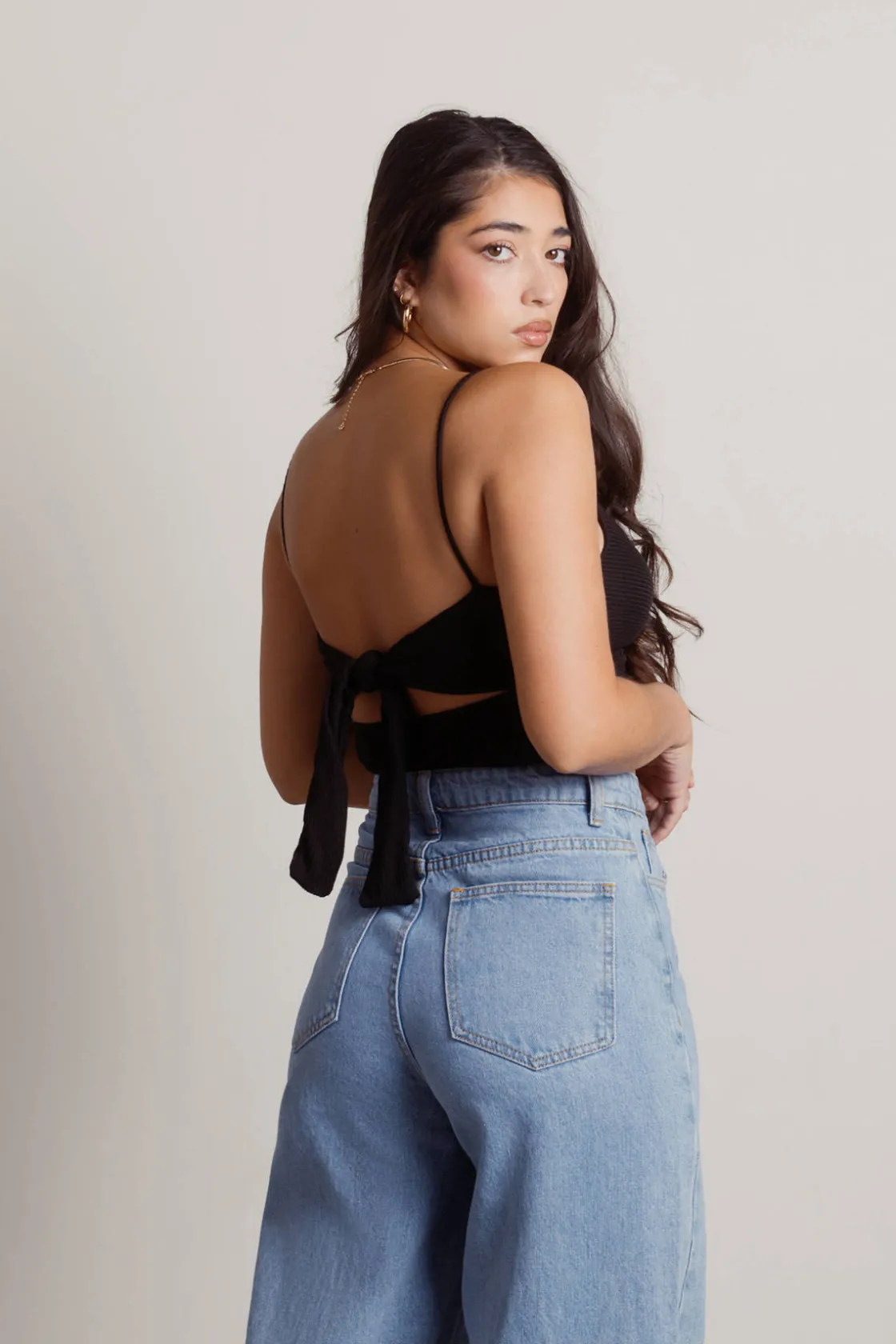 Tobi Crash Into You Crop Top - Olive