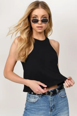 Tobi Cristabel Crop Top - Black
