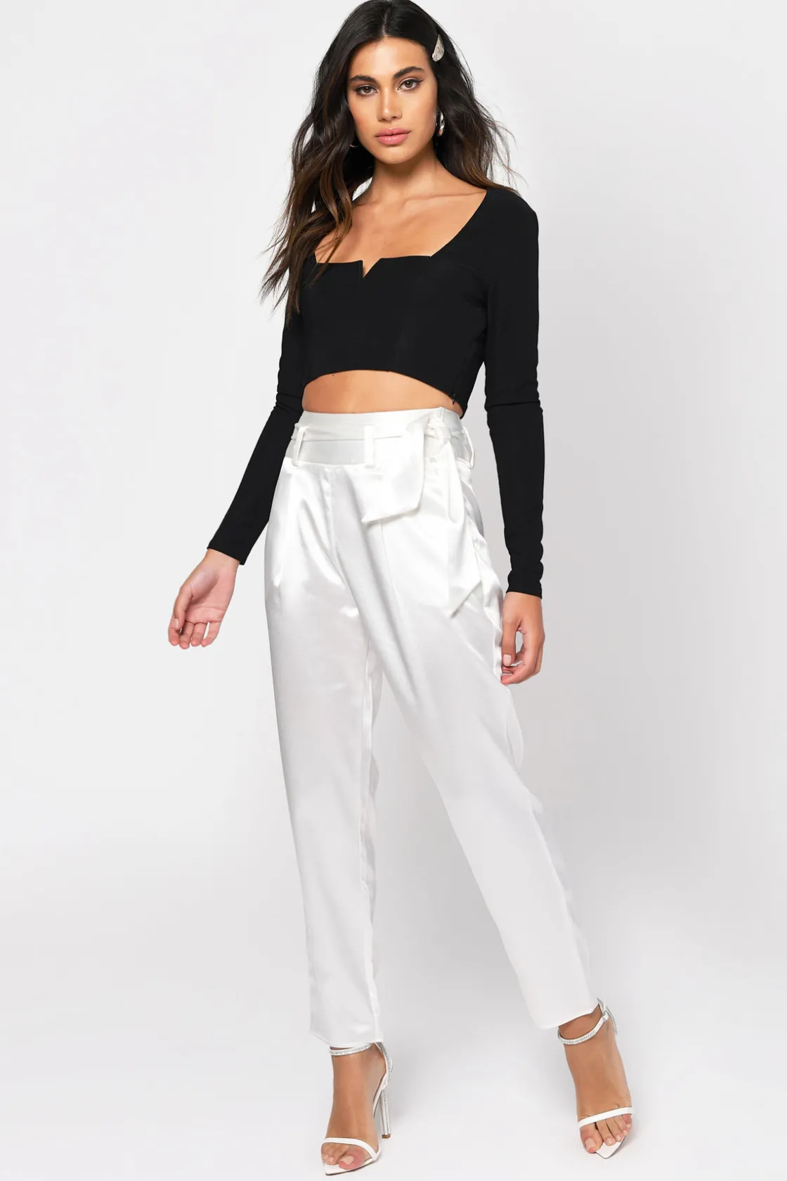 Tobi Cybil Crop Top - Ivory