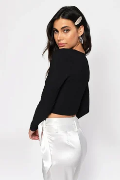 Tobi Cybil Crop Top - Ivory