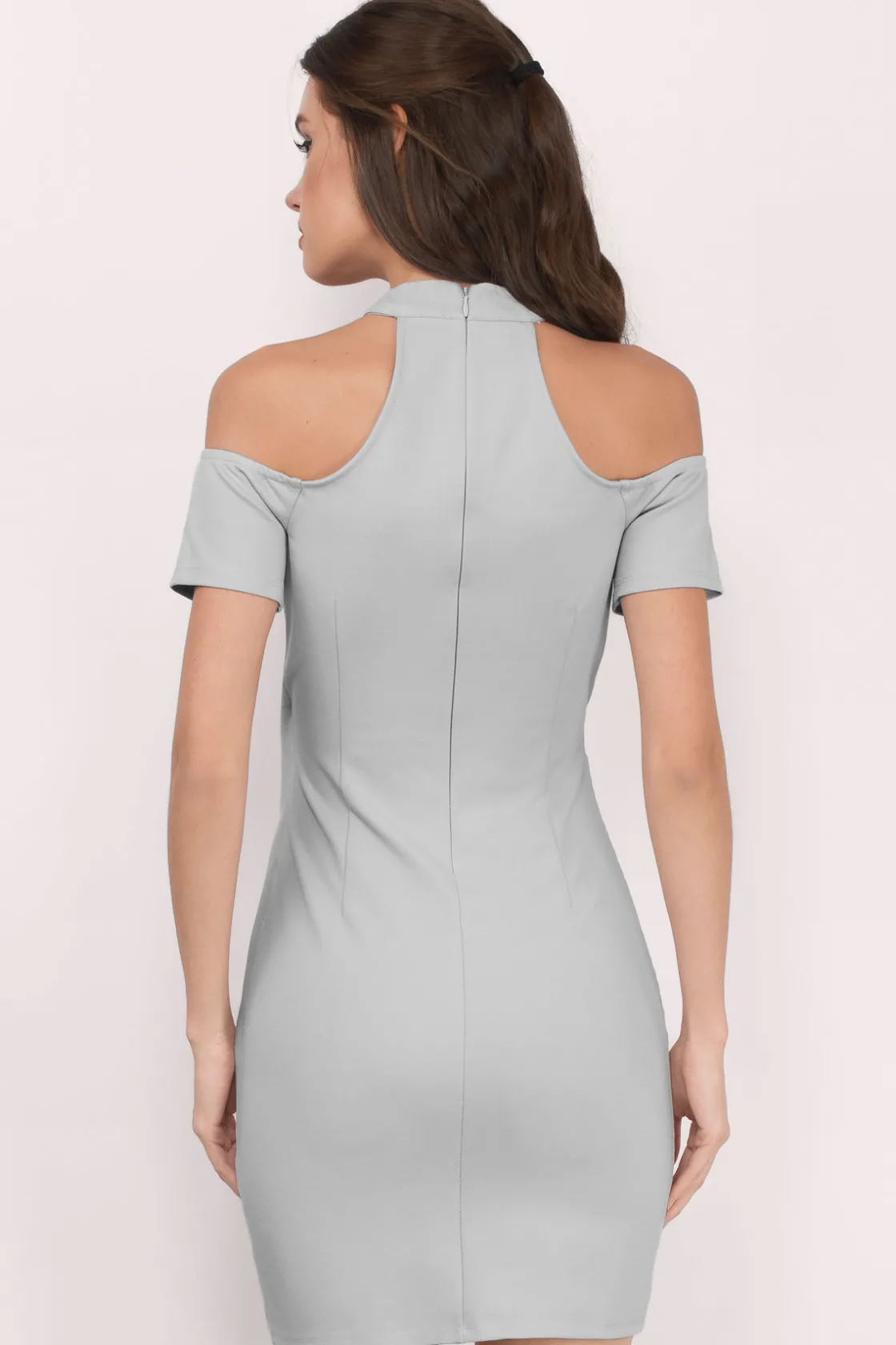 Tobi Daina Choker Bodycon Dress - Mauve