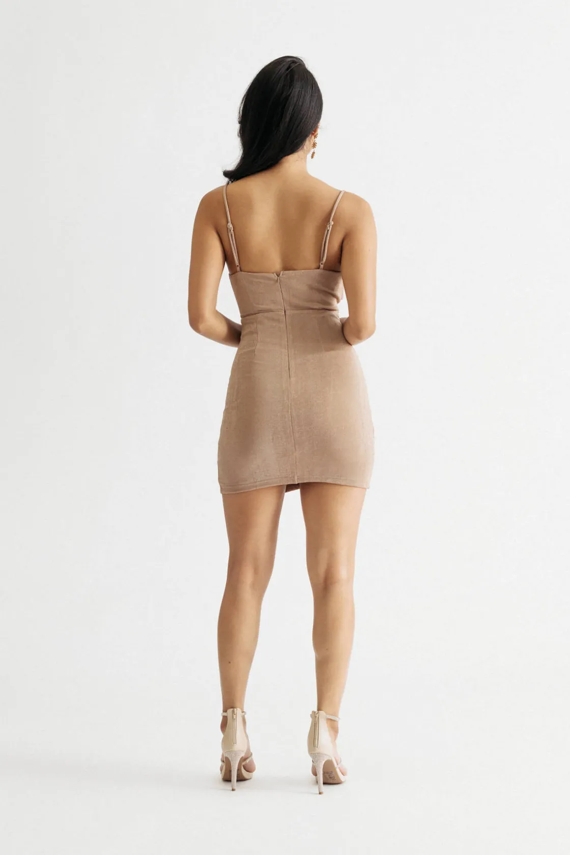 Tobi Dance Baby Cowl Neck Cami Mini Dress - Black