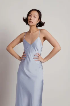 Tobi Dancing With A Stranger Satin Midi Slip Dress