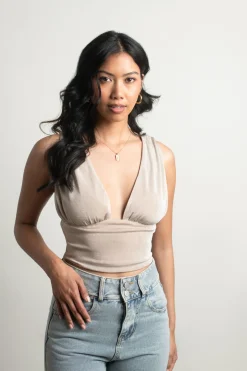 Tobi Dazed And Confused Crop Top - Green