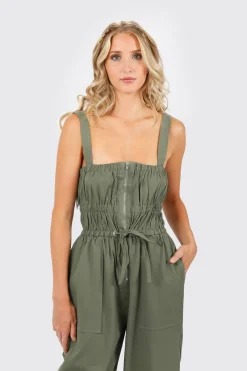 Tobi Deanne Ruched Jumpsuit -