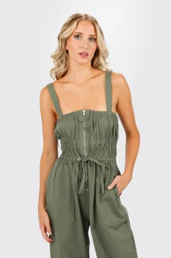 Tobi Deanne Ruched Jumpsuit -