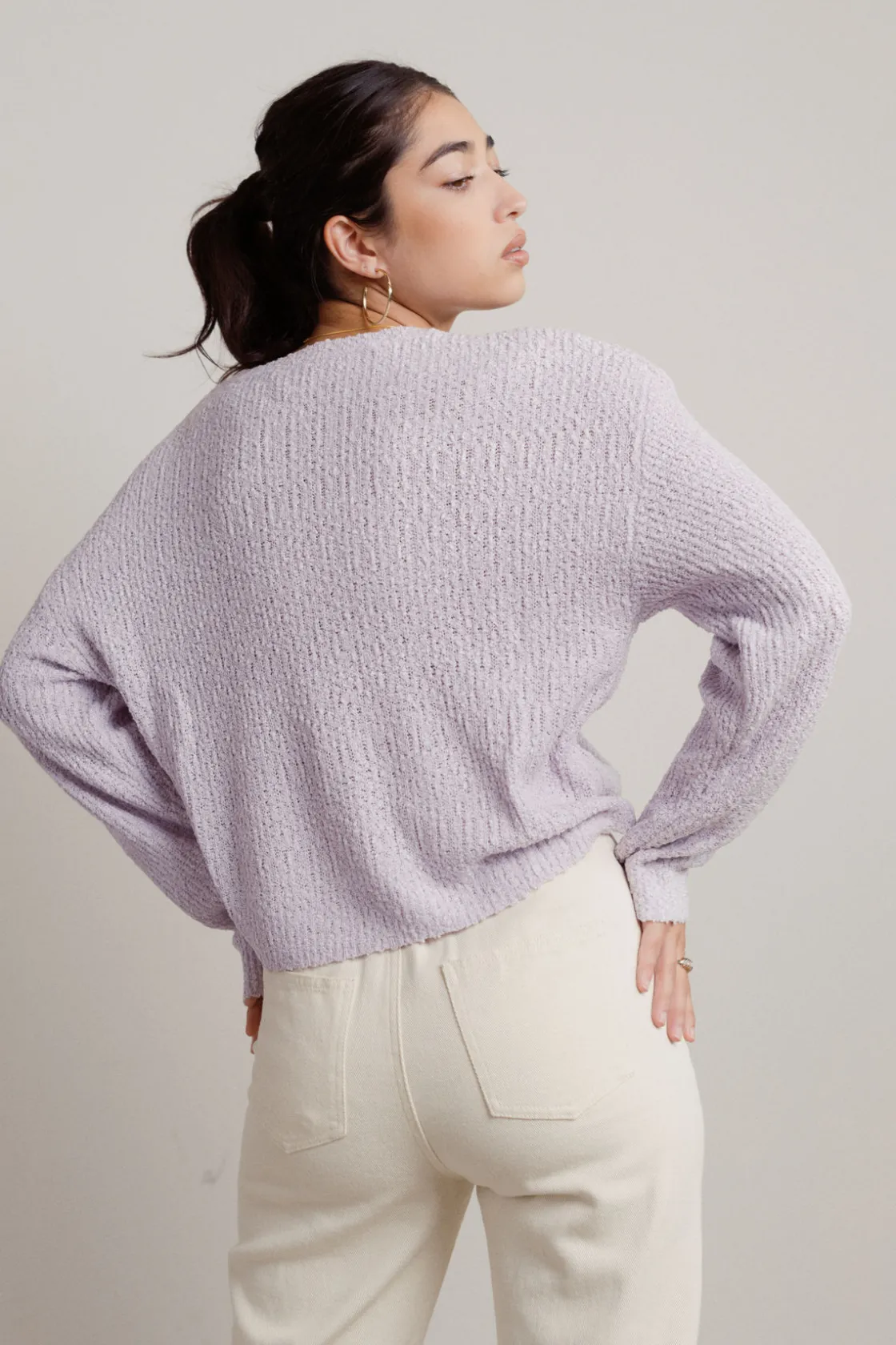 Tobi Deianira Ruched Sweater -