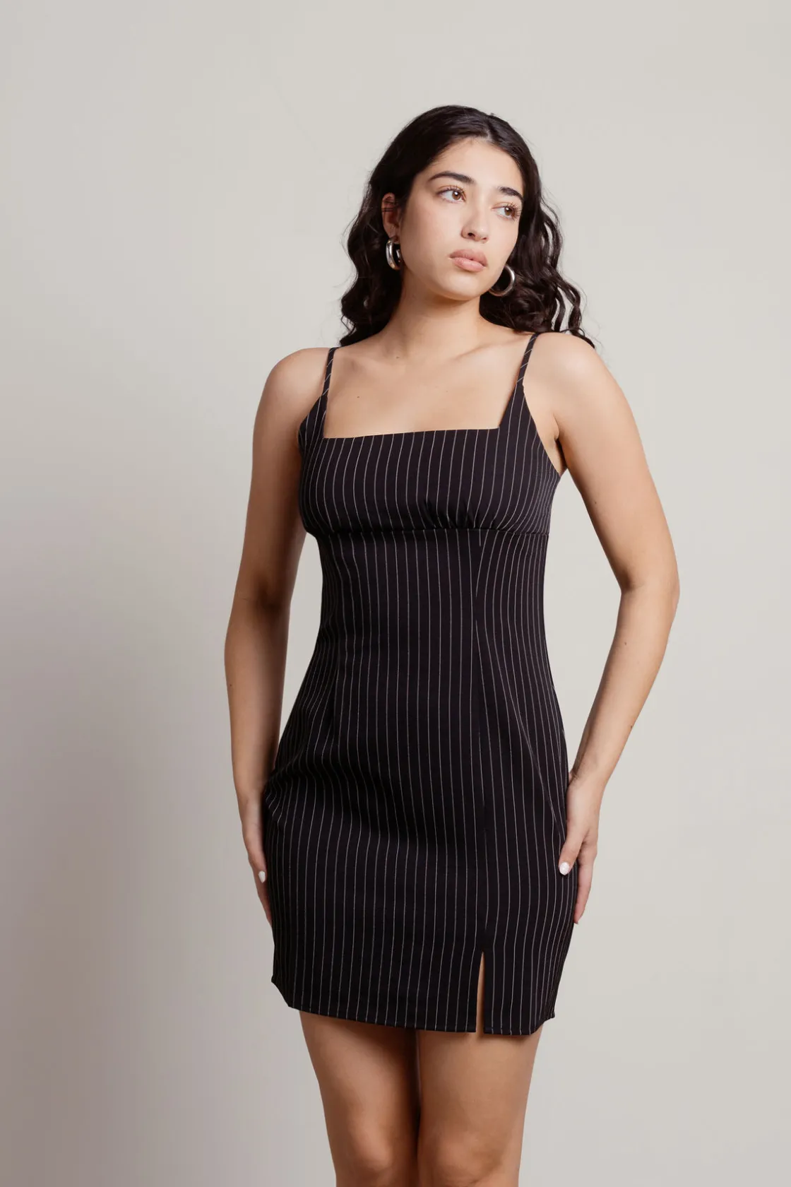 Tobi Deidra Pinstripe Cami Mini Dress -