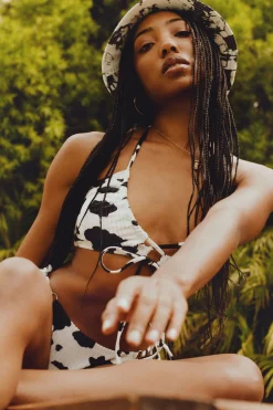 Tobi Deja Moo Lace Up Bikini Set -