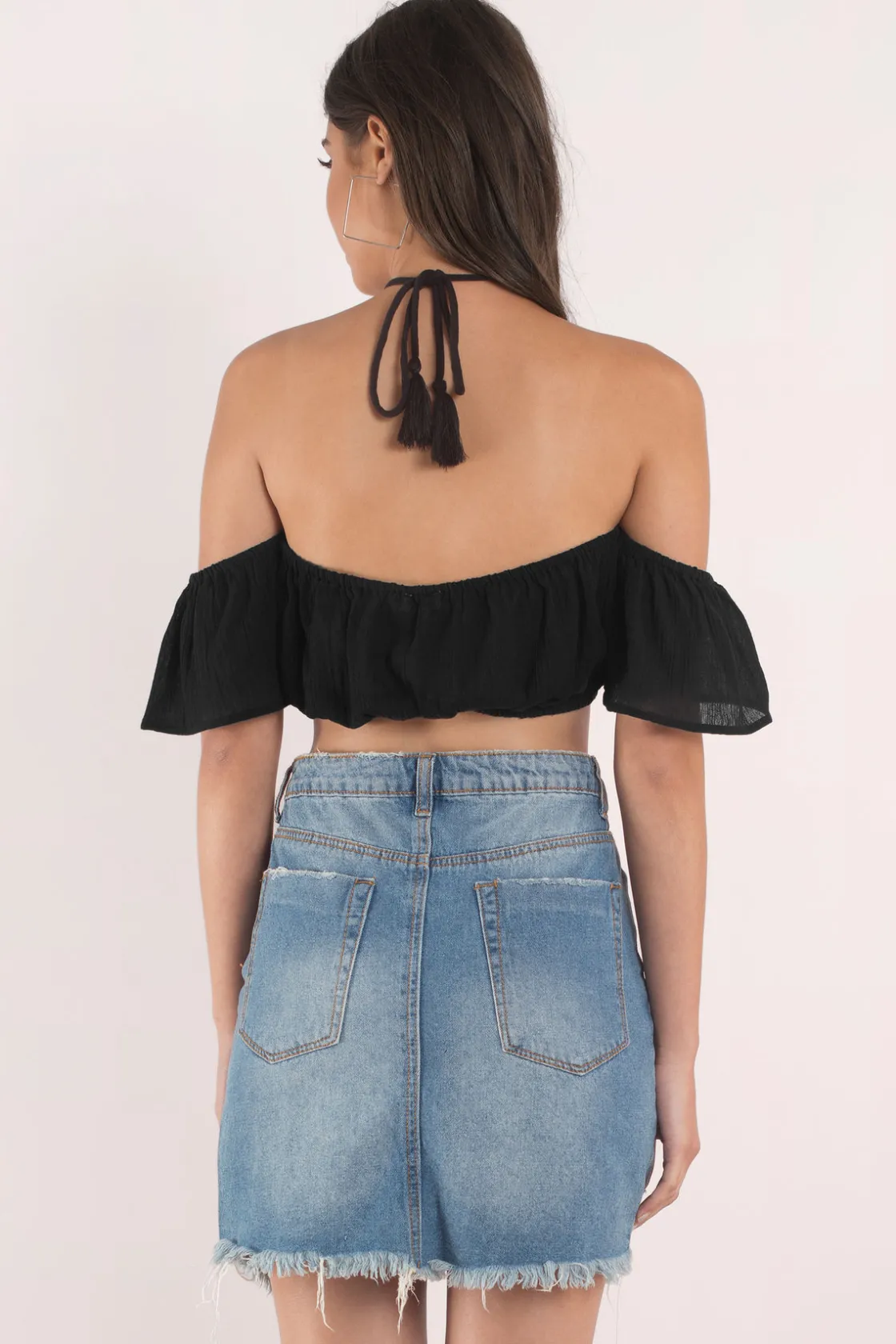 Tobi Delilah Crop Top - Cream