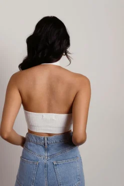 Tobi Dora Crop Top - White