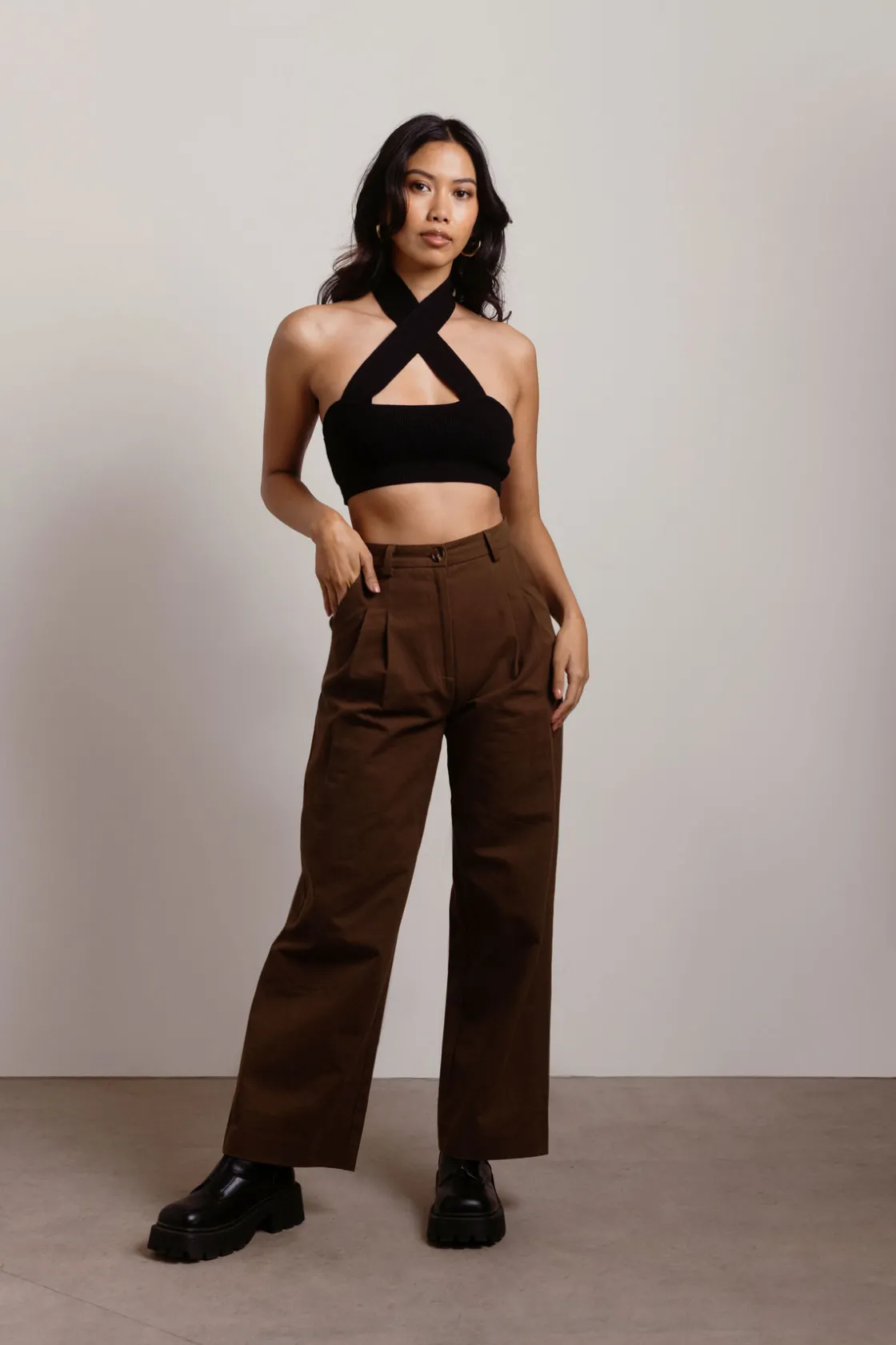 Tobi Dora Crop Top - White