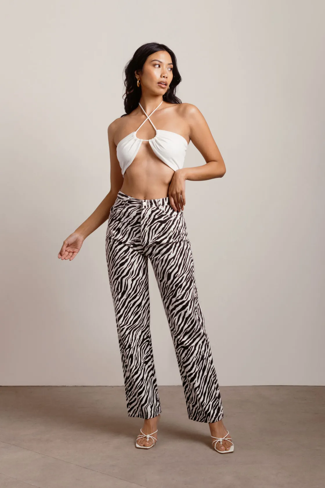 Tobi Down To Miami Crop Top - Pistachio Green