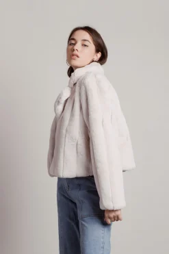 Tobi Dramatic Glam Faux Fur Jacket