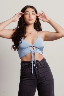 Tobi Drive To Malibu Crop Top - Chartreuse