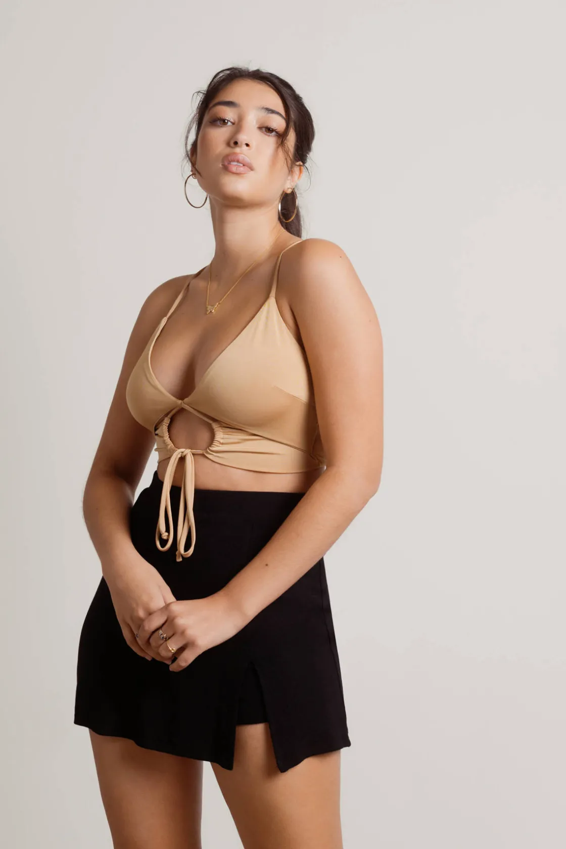 Tobi Drive To Malibu Crop Top - Chartreuse