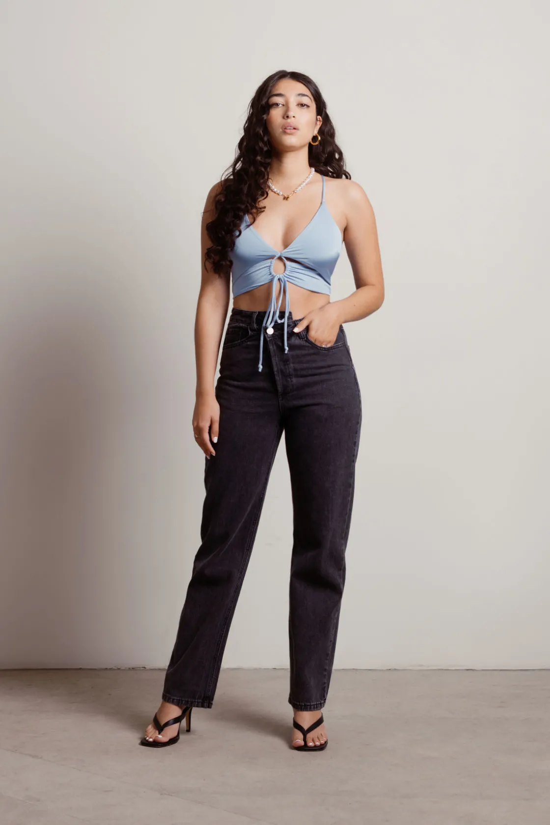 Tobi Drive To Malibu Crop Top - Chartreuse
