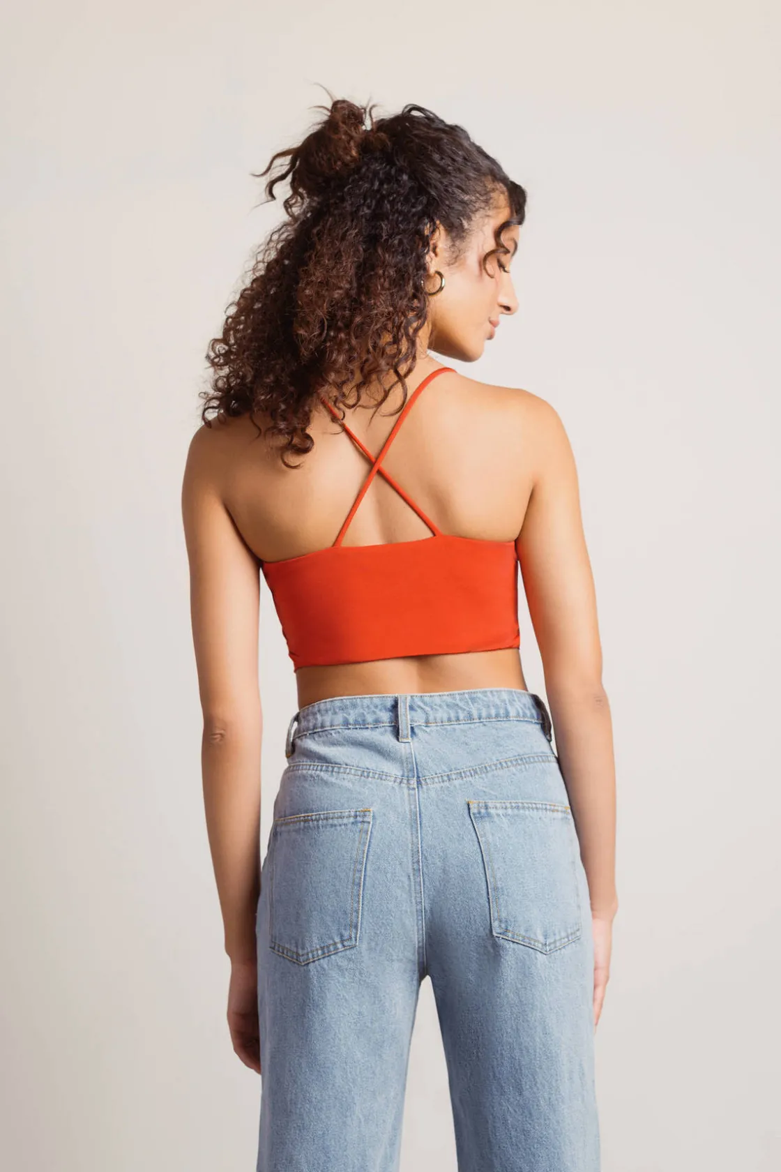 Tobi Drive To Malibu Crop Top - Chartreuse