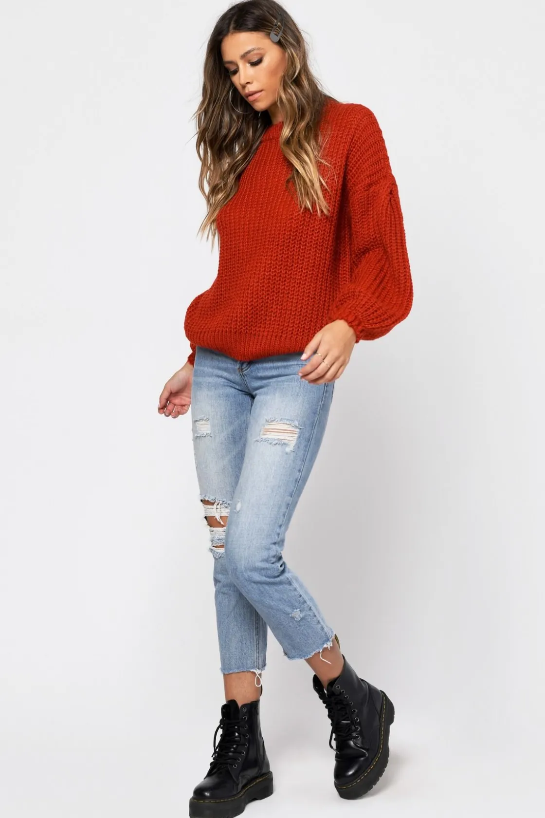 Tobi Drop It Knit Sweater -