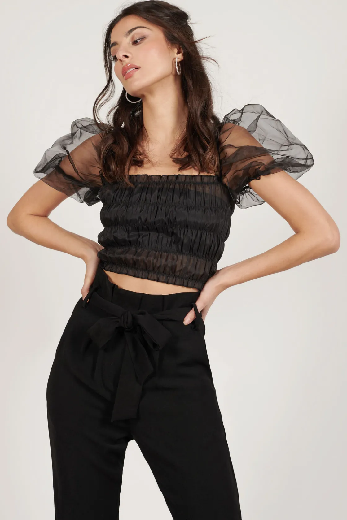 Tobi Duffy Smocked Blouse -