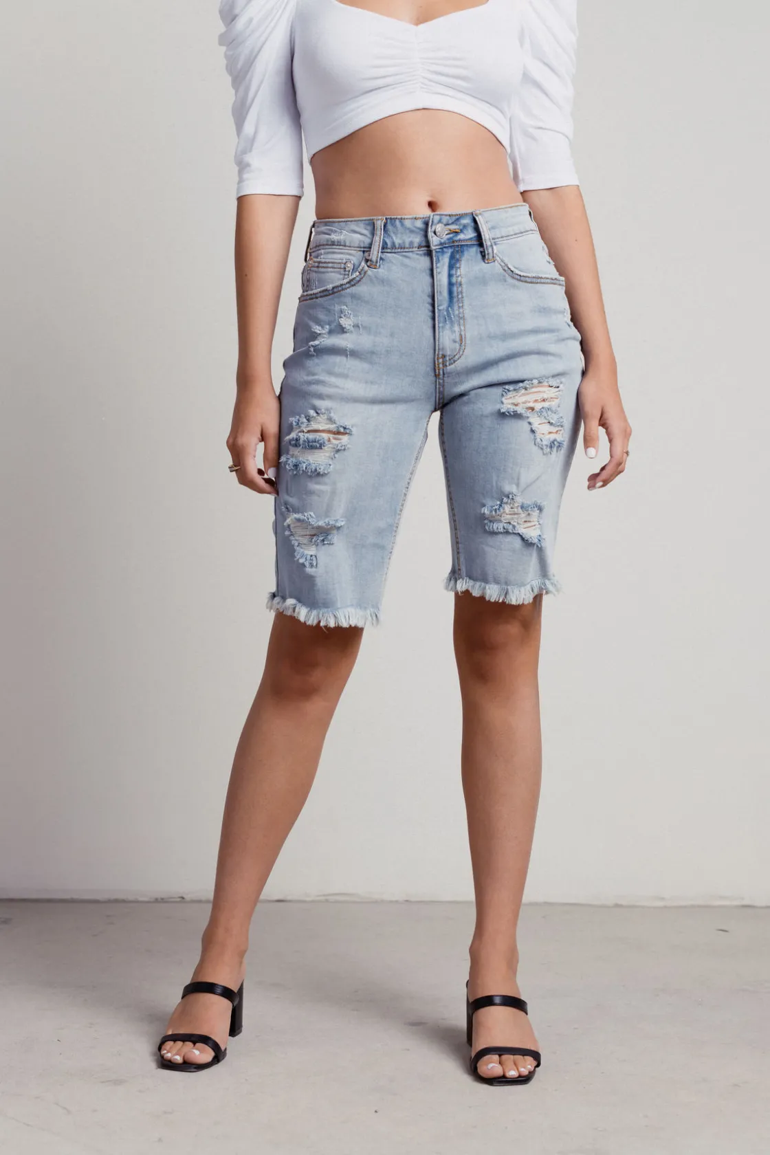 Tobi Dylan Distressed Shorts -