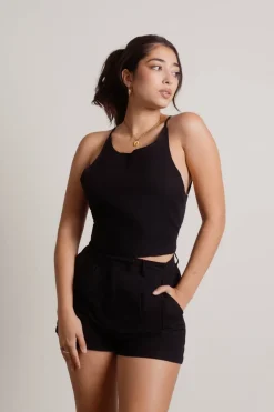 Tobi Dylan Open Back Top And Short Set - Ivory
