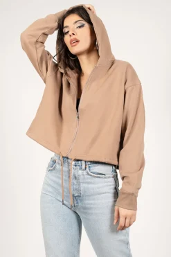 Tobi Ease Up Zip Up Hoodie -