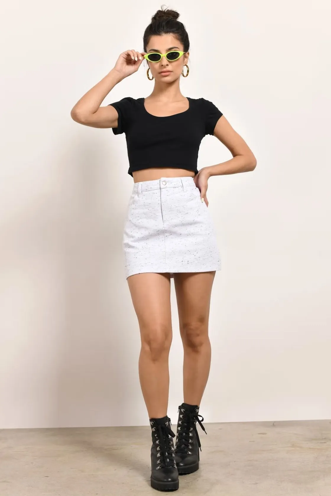 Tobi Eberly High Waist Mini Skirt -